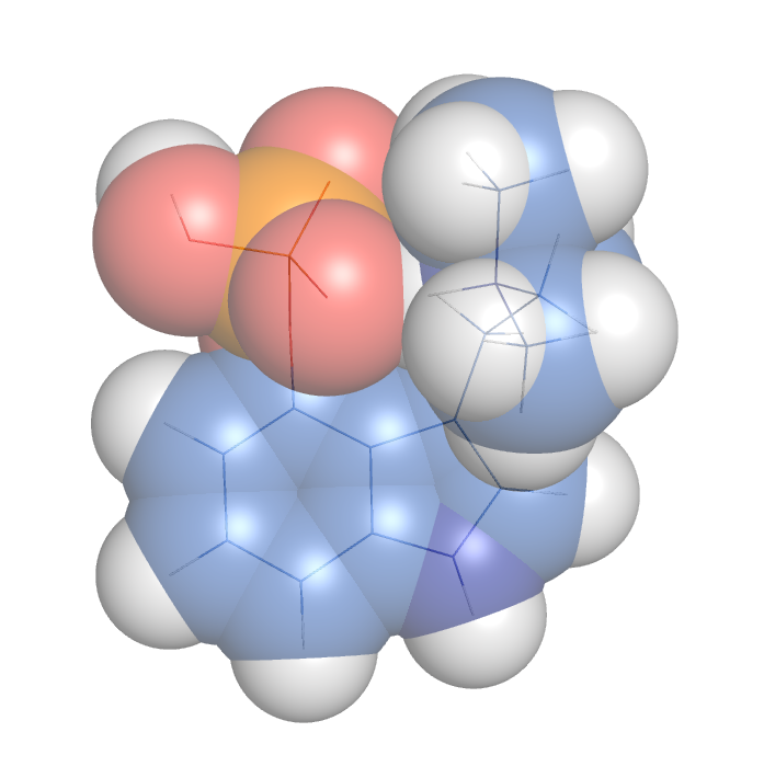 Image of psilocybin molecule